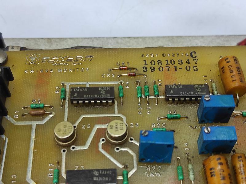 Baylor Y-C42774 KW_KVA Monitor Panel D42776 Rev C