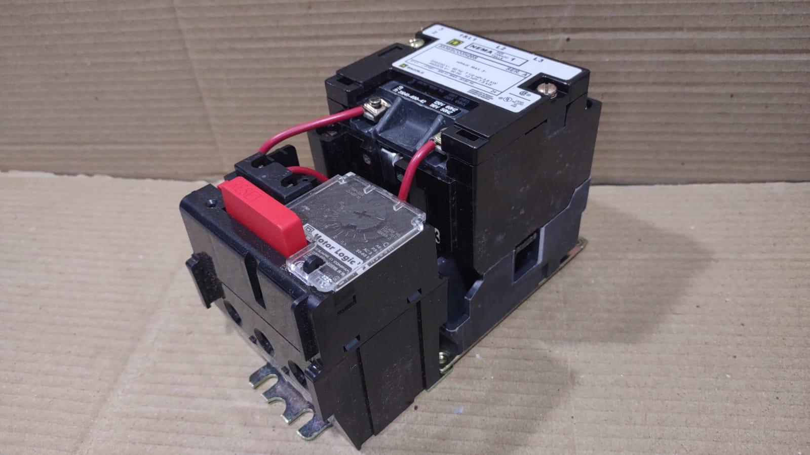 Square D 8536SCO3V02H20S Ser A AC Magnetic Nema Size 1 Starter