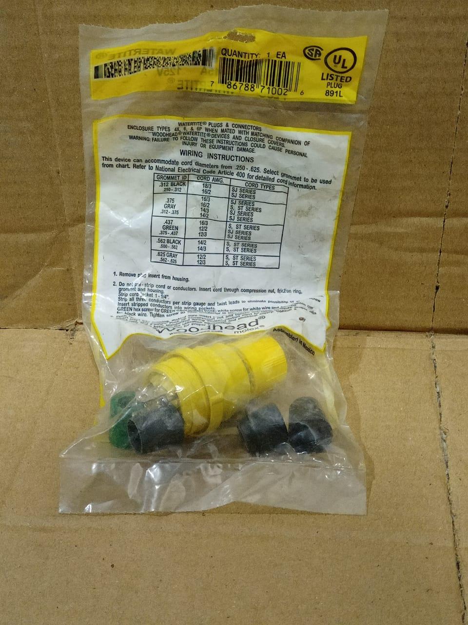 Woodhead 14W47 Connector AC Power Plug