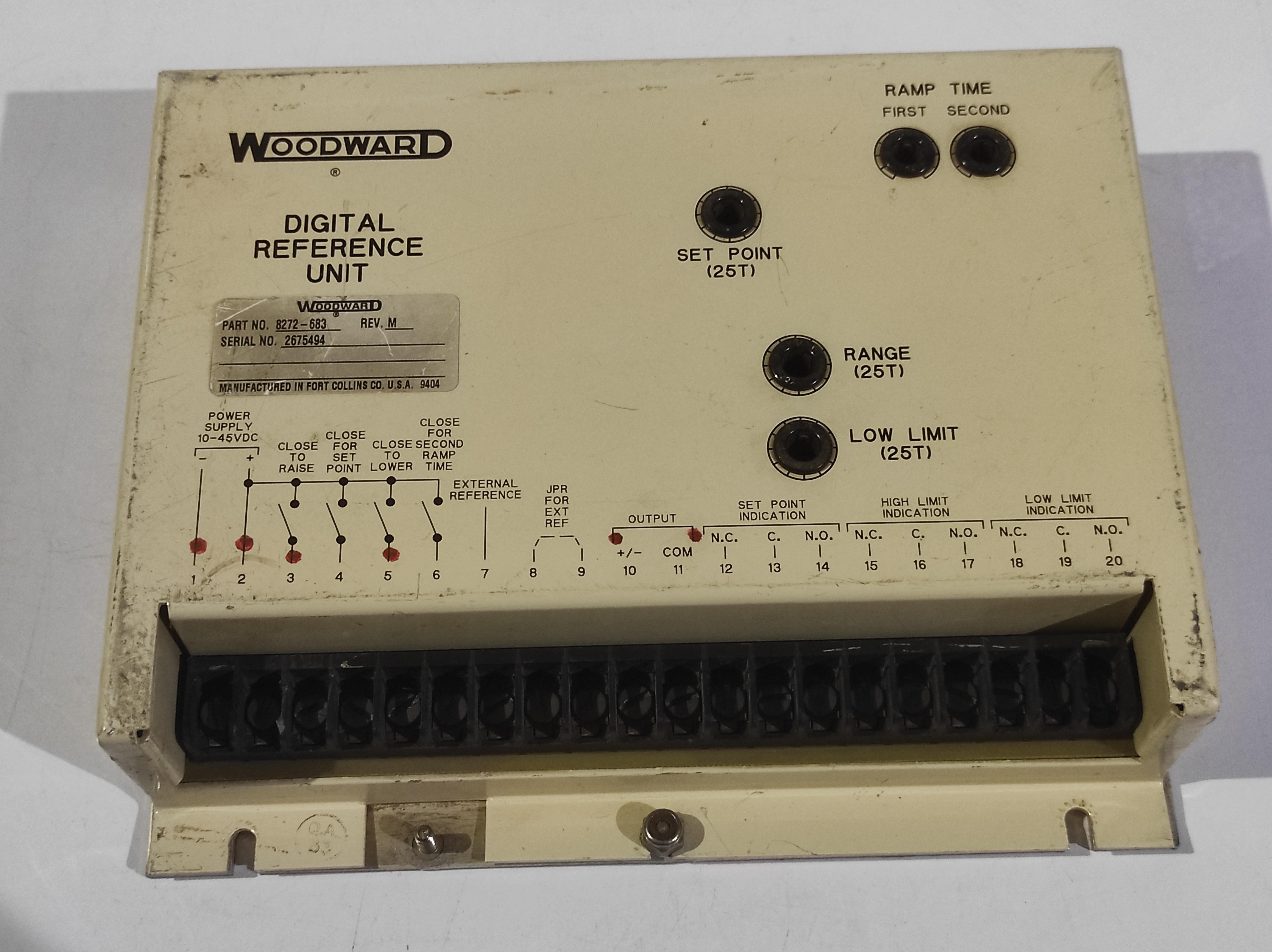 Woodward 8272-683 Rev M Digital Reference Unit