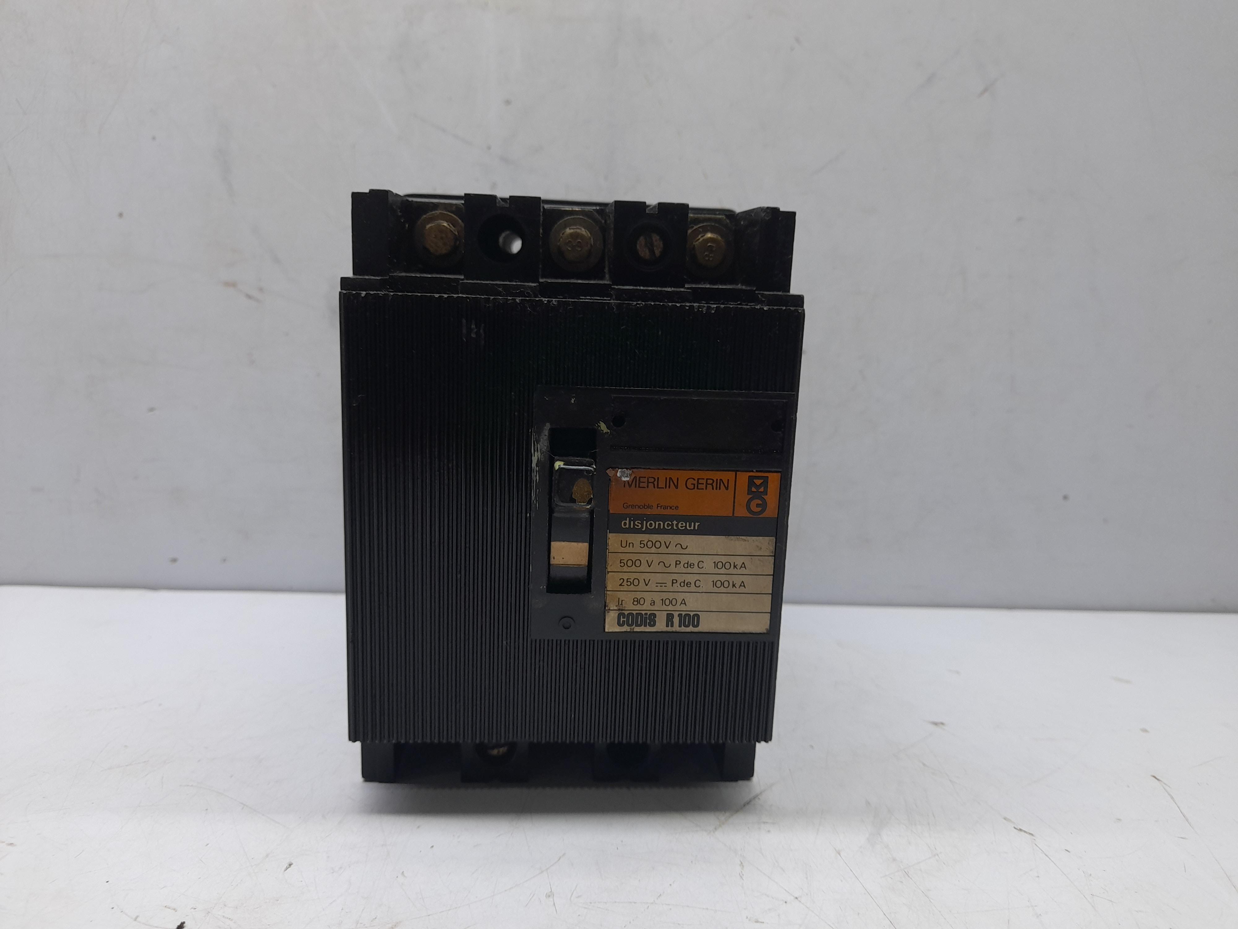 Merlin Gerin R 100 Circuit Breaker 80-100 A 500V~ R100 X3