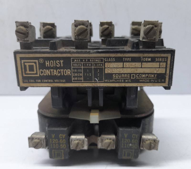Square D 6965 R0-4 Ser C Hoist Contactor 110V50Hz 120V60Hz