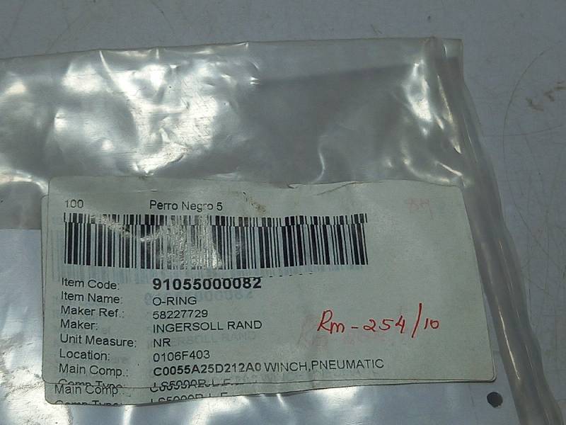 INGERSOLL RAND 58227729 O-RING  WINCH PNEUMATIC