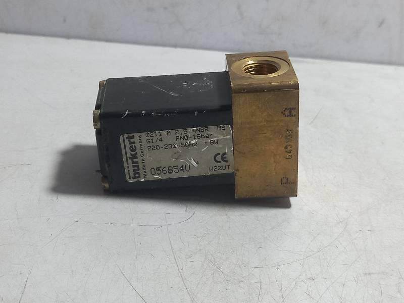 BURKERT 056854V SOLENOID VALVE 220-230V 50Hz PNO-16BAR