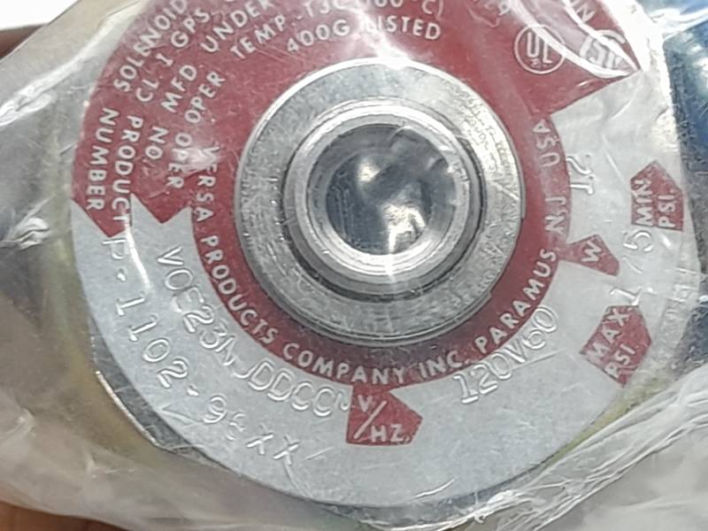 VERSA E-3198-84XX-A120 SOLENOID VALVE 120V 60Hz 12W