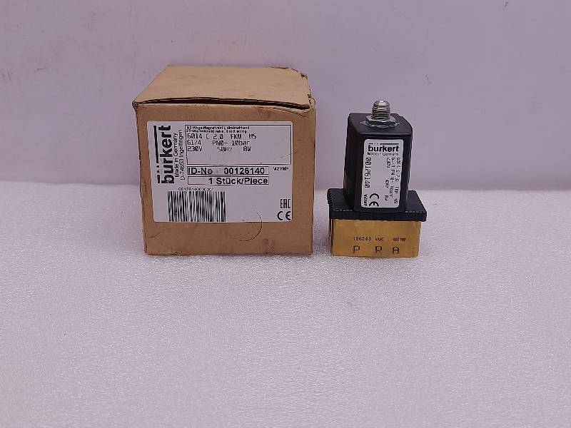 BURKRET 00126140 SOLENOID VALVE 0-10bar, 230V 50Hz 8W