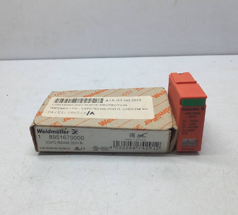 Weidmuller  8951670000  Lightning And Surge Protection  VSPC RS485 2CH R