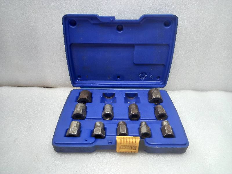 Irwin Hanson Metric/ Fractional Combination Bolt Extractor Set 1/4\