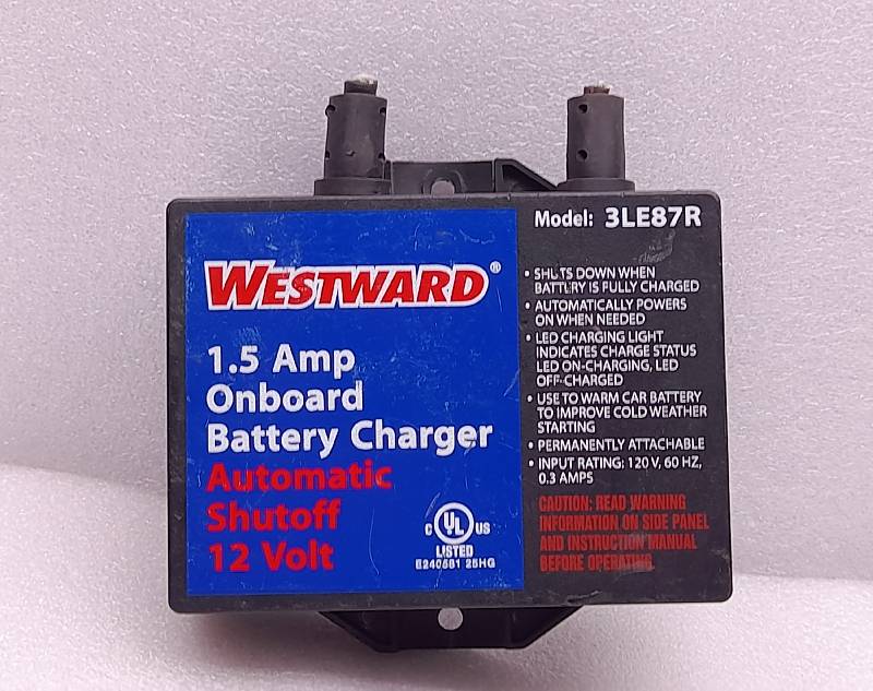 WestWard 3LE87R  Onboard Battery Charge  1.5Amp  12Volts