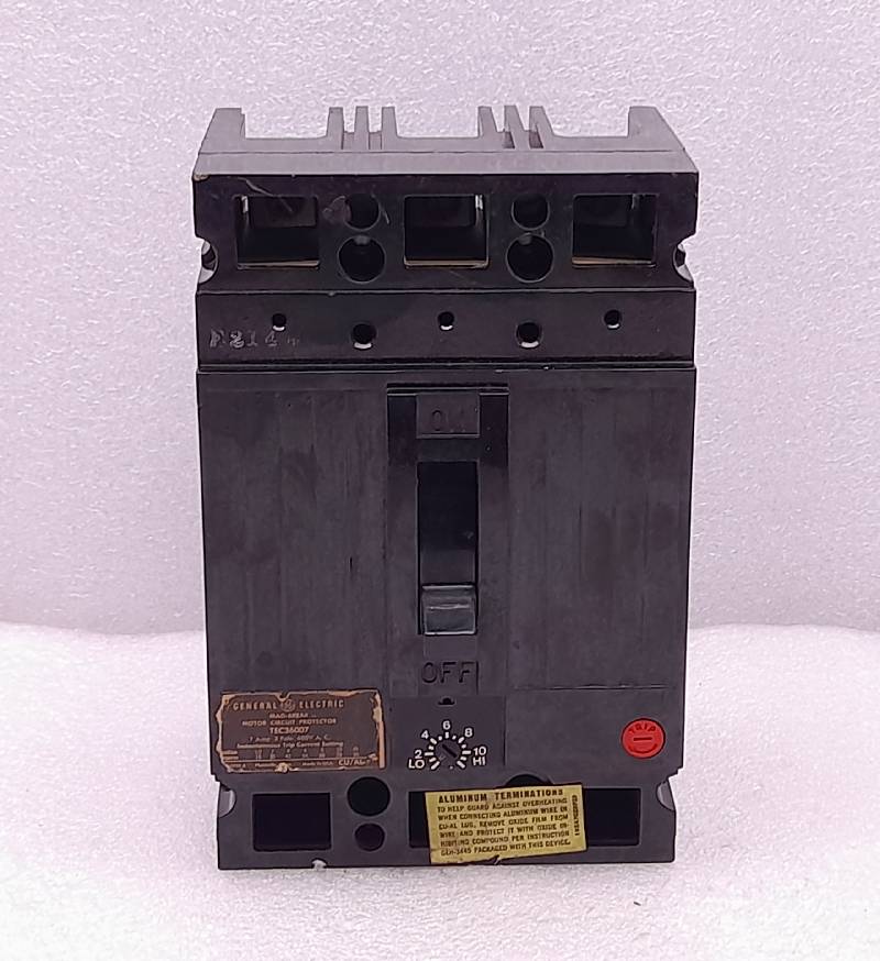 General-Electric TEC36007  Motor Circuit Breaker  7Amp 3Pole 600V A.C