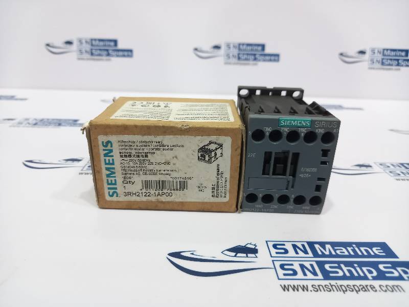 Siemens 3RH2122-1AP00 Contactor Relay 2NO+2NC 230V 50/60Hz AC-15 10A 230V