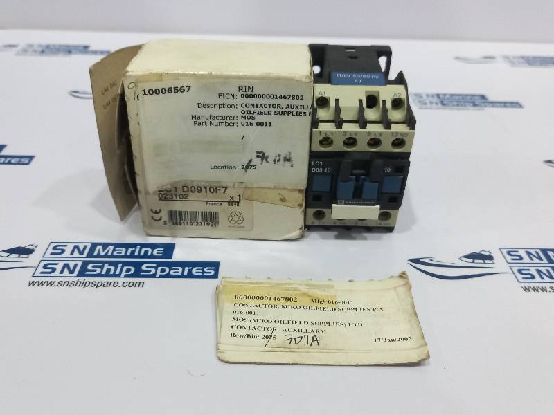 Telemecanique LC1 D0910F7 Auxiliary Contactor 110V 50/60Hz