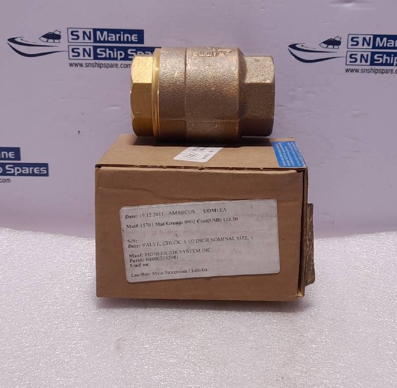 Pioneer 1½ Check Valve 400 WOG B8-00070-52081