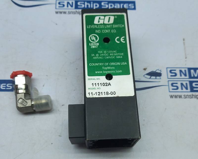 Topworx 11-12118-00 Lever-Less Limit Switch 10A 120Vac 3A 24Vdc