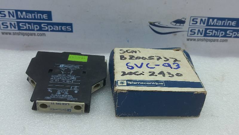 Telemecanique LA8DN11 Auxiliary Contact Block A600 Q600
