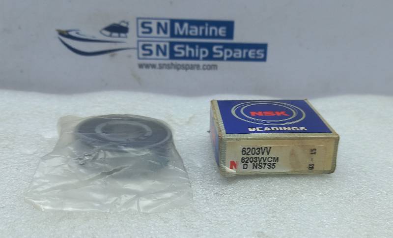 NSK Bearing 6203VV Deep Groove Ball Bearing Rubber Seal