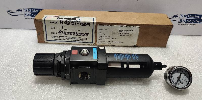 Wilkerson B18-04-FKG0 Pneumatic Air Filter Regulator With Pressure Gauge