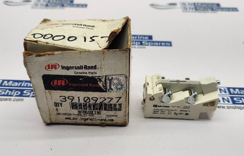 Ingersoll Rand 39109277 Interlock 2.NO Cutler Hammer Model C CAT NO J20